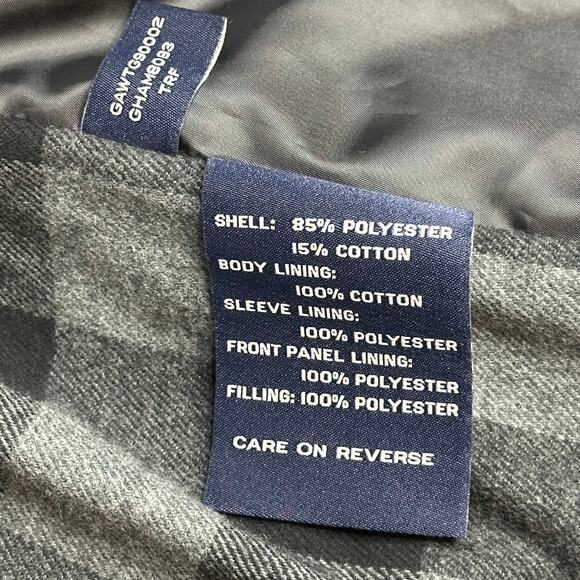 G.H. Bass Co. Brown Quilted Puffer Coat Jacket Hooded Zip Up Womens Size Medium - Picture 9 of 11